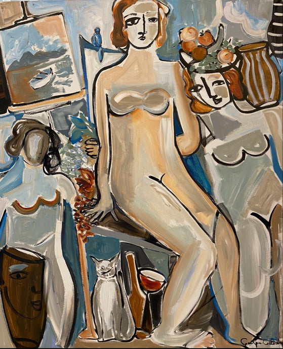 Gee Gee Collins - The Blue Room - 72 x 60