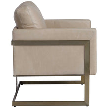 Load image into Gallery viewer, Latte Leather Lounge Chair