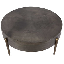 Load image into Gallery viewer, Round Gunmetal Coffee Table