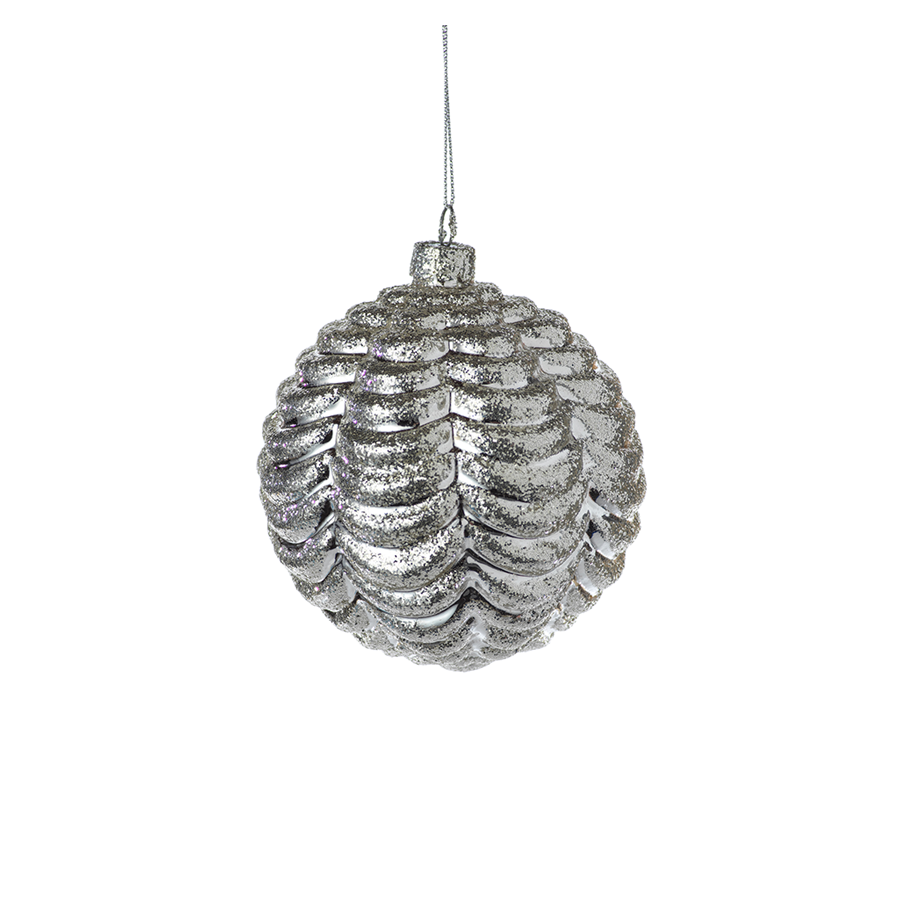 Silver Ripple Ornament
