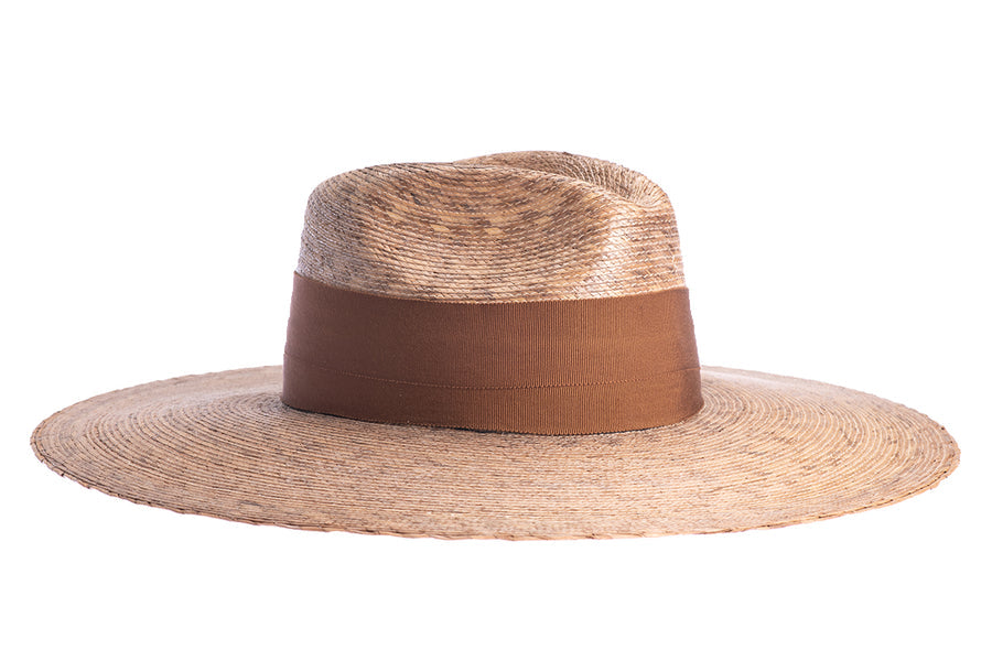 Natural Hat with Brown Band