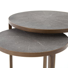 Load image into Gallery viewer, Grey Shagreen Nesting Table
