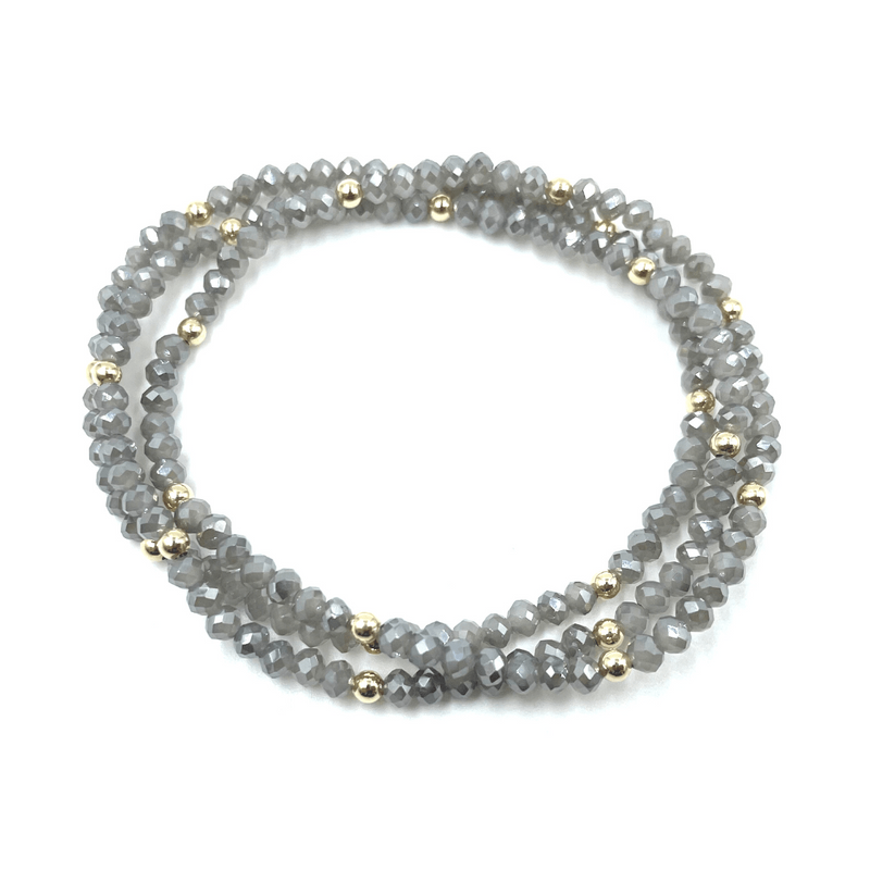 Shimmer Bracelet in Light Gray