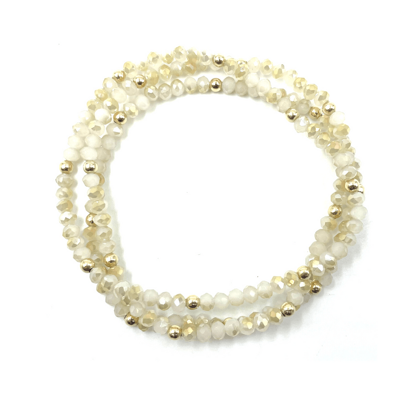 Shimmer Bracelet in Winter White