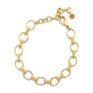 Small Gold Link Cleopatra Bracelet