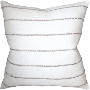 Striped Pillow in Straw