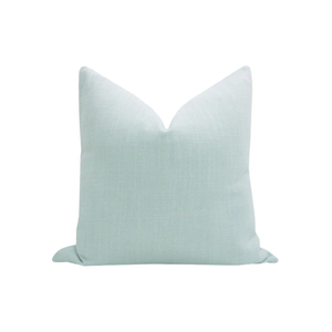 Spa Blue Linen Pillow
