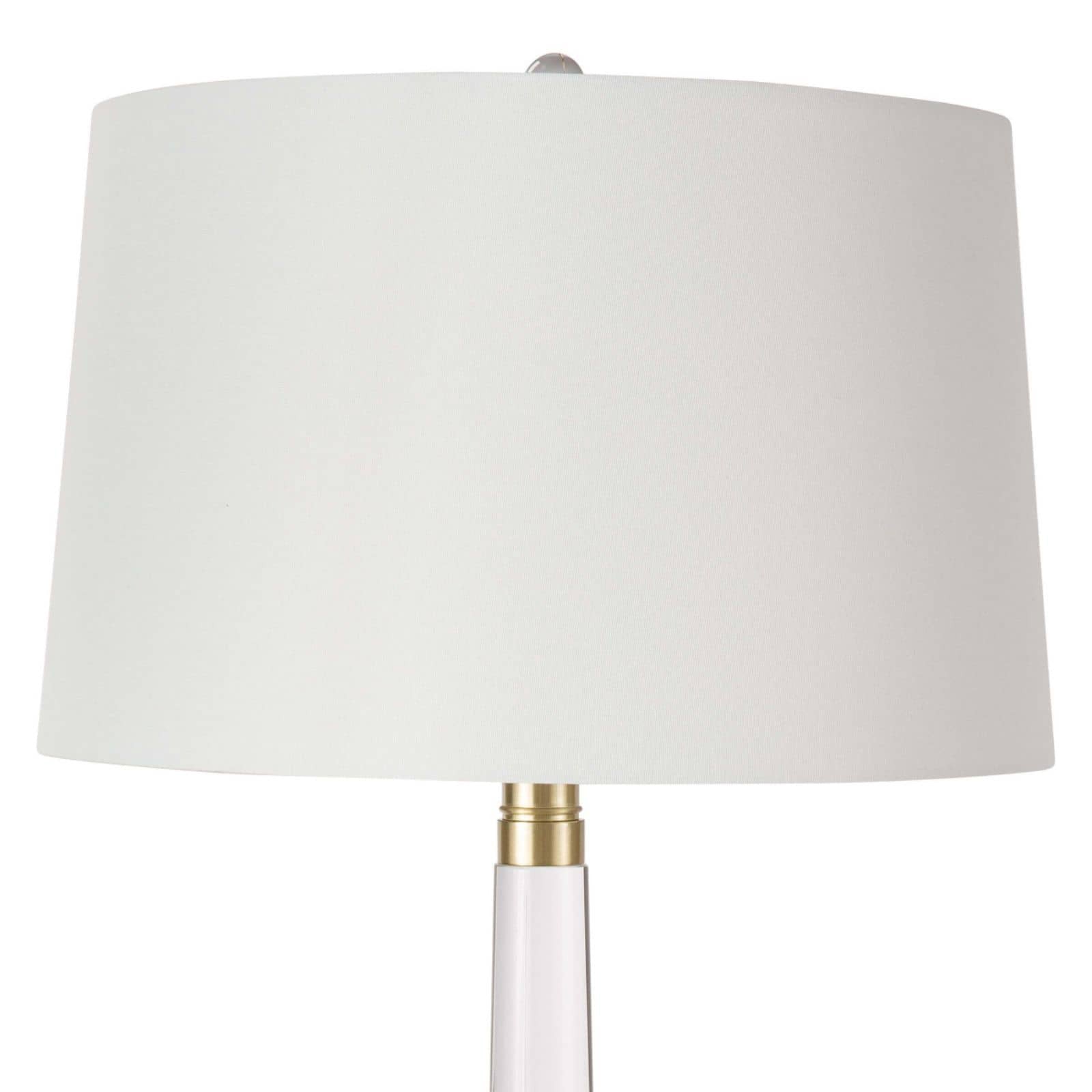 Crystal Table Lamp with Gold Accents