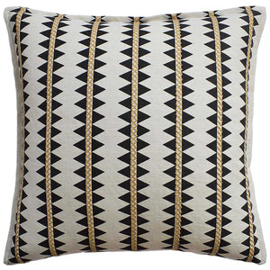 Stripe Embroidery Pillow