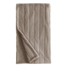 Load image into Gallery viewer, Greige Mink Posh Throw
