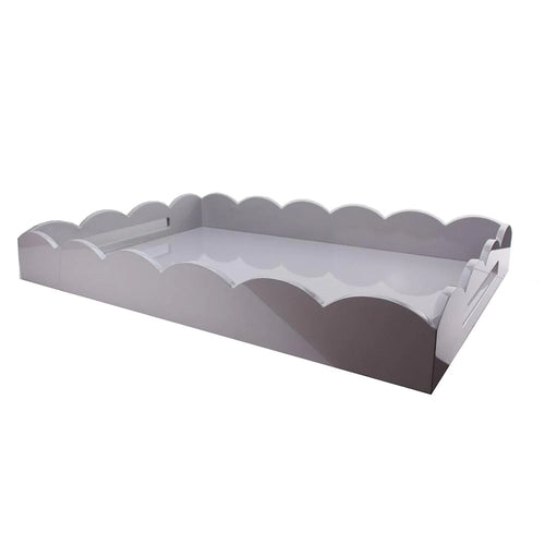 26x17 Chiffon Scalloped Tray