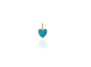 Turquoise Mini Heart Charm
