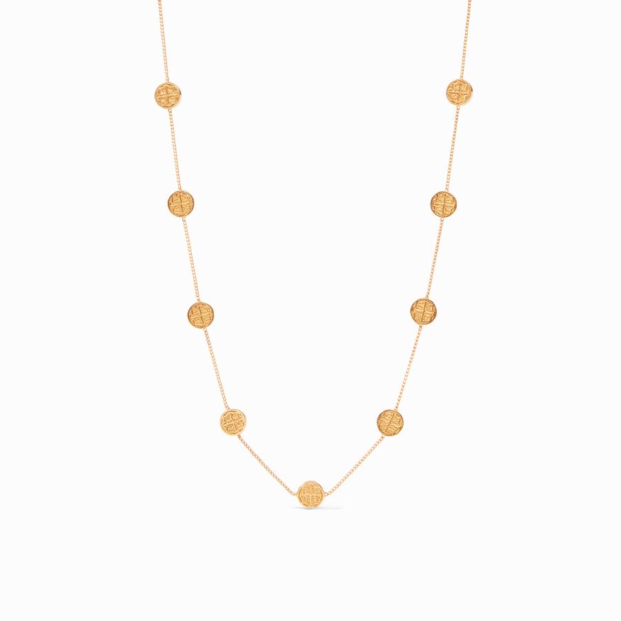 Valencia Delicate Station Necklace in Gold