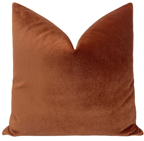 Amber Venetian Velvet Pillow 22x22