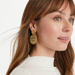 Gold Vienna Statement Earrings