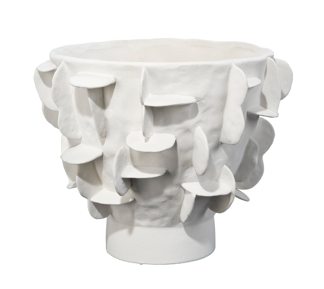 White Ceramic Sculptural Vase