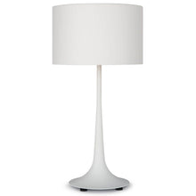 Load image into Gallery viewer, Thin White Iron Table Lamp
