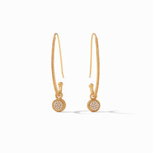 Load image into Gallery viewer, Earrings Windsor Gold Pave Cubic Zirconia