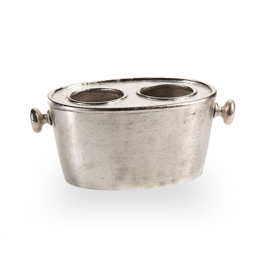 Raw Aluminum Wine Bottle Holder