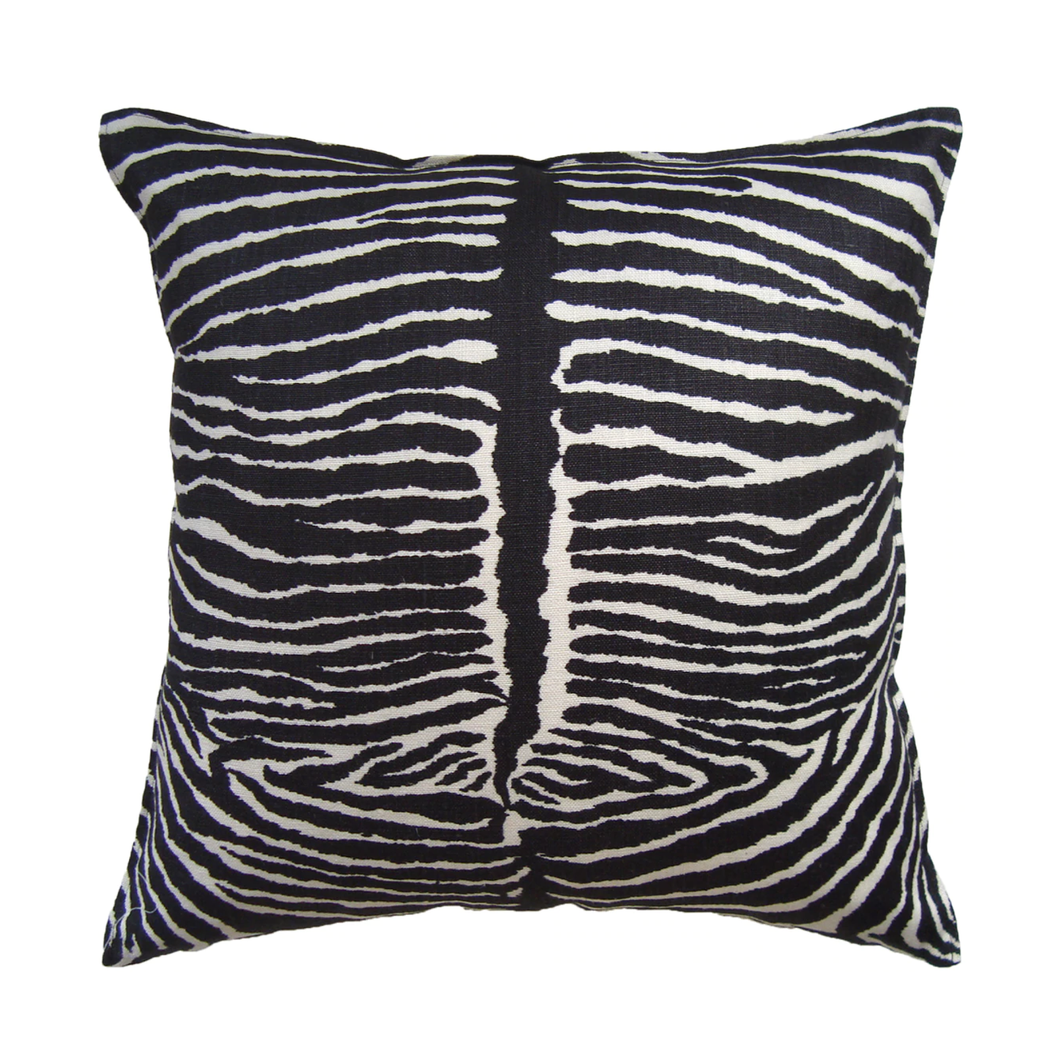 Black Le Zebre Pillow