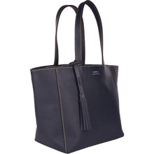 Load image into Gallery viewer, Loxwood Zippered Parisian Tote in Navy